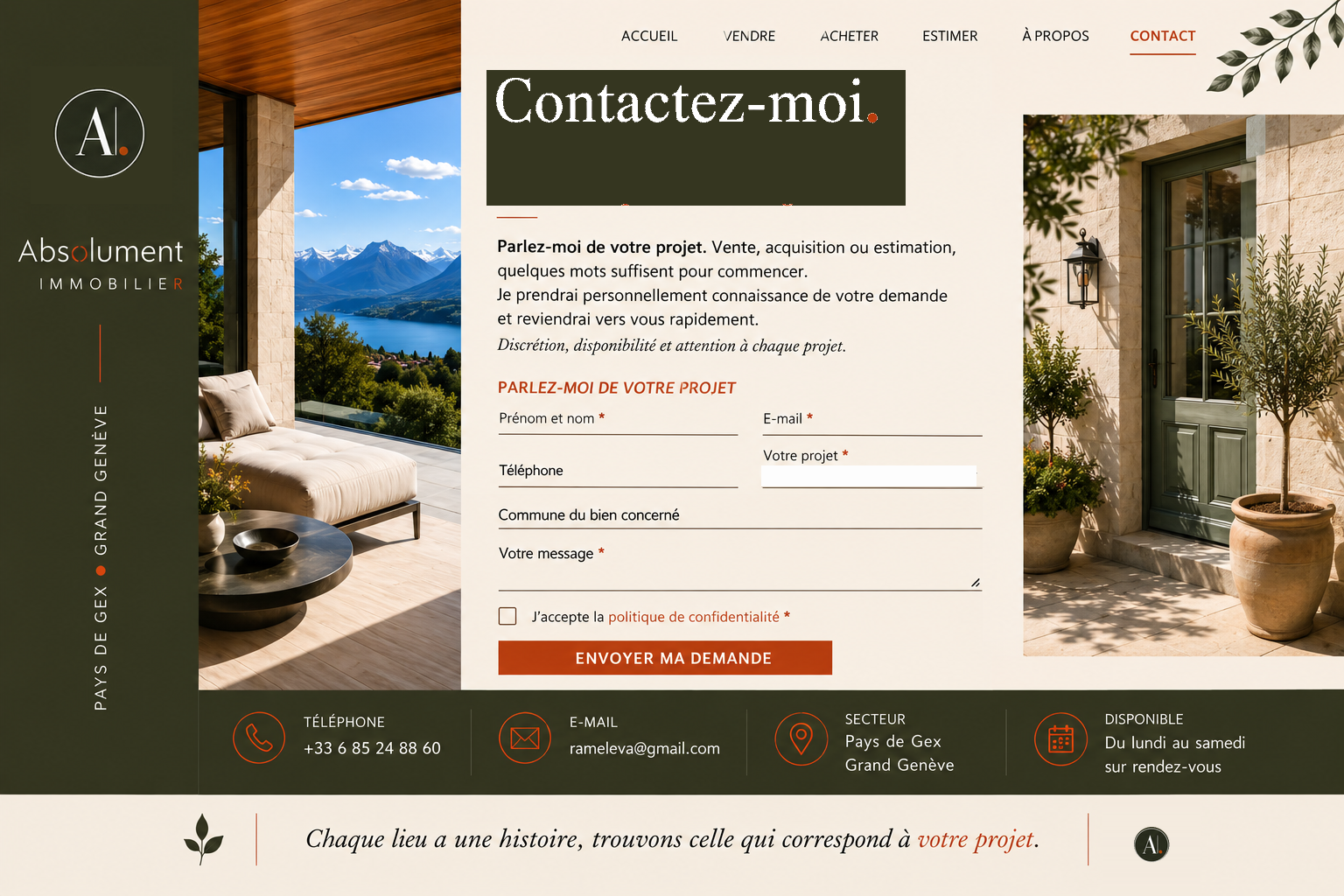 Maquette Contact — Absolument Immobilier