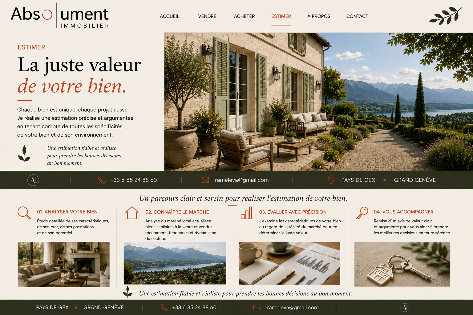 Maquette Estimer — Absolument Immobilier