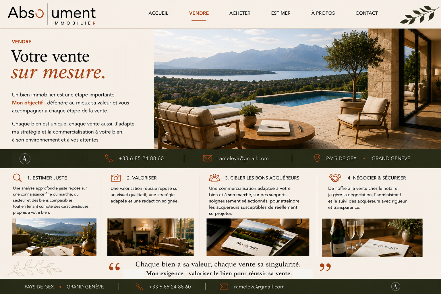Maquette Vendre — Absolument Immobilier